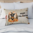 thumbnail image 4 of Happy Halloween Labrador Retriever Witches Hat Pumpkin Carving Quilt Pillowcase Lab Dog Lover Gifts Throw Pillow Cover Bed Home Decor - 02019, 4 of 5