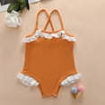 thumbnail image 2 of Huowey Kids Toddler Summer Sleeveless Girls Fashion Ruffles Swimwear Swimsuit Bikini For Children Clothes Trendy Beachwear, 3-4 Years, 2 of 5