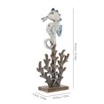 thumbnail image 4 of Shisuyan Unique Nautical Theme Wood Carved Decor Multi 1Pack 15.68X7.27X2.95In, 4 of 8