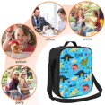 thumbnail image 5 of Bingfone Cute Dinosaurs Reusable Insulated Lunch Bag Cooler For Work School Picnic Or Travel, 5 of 7