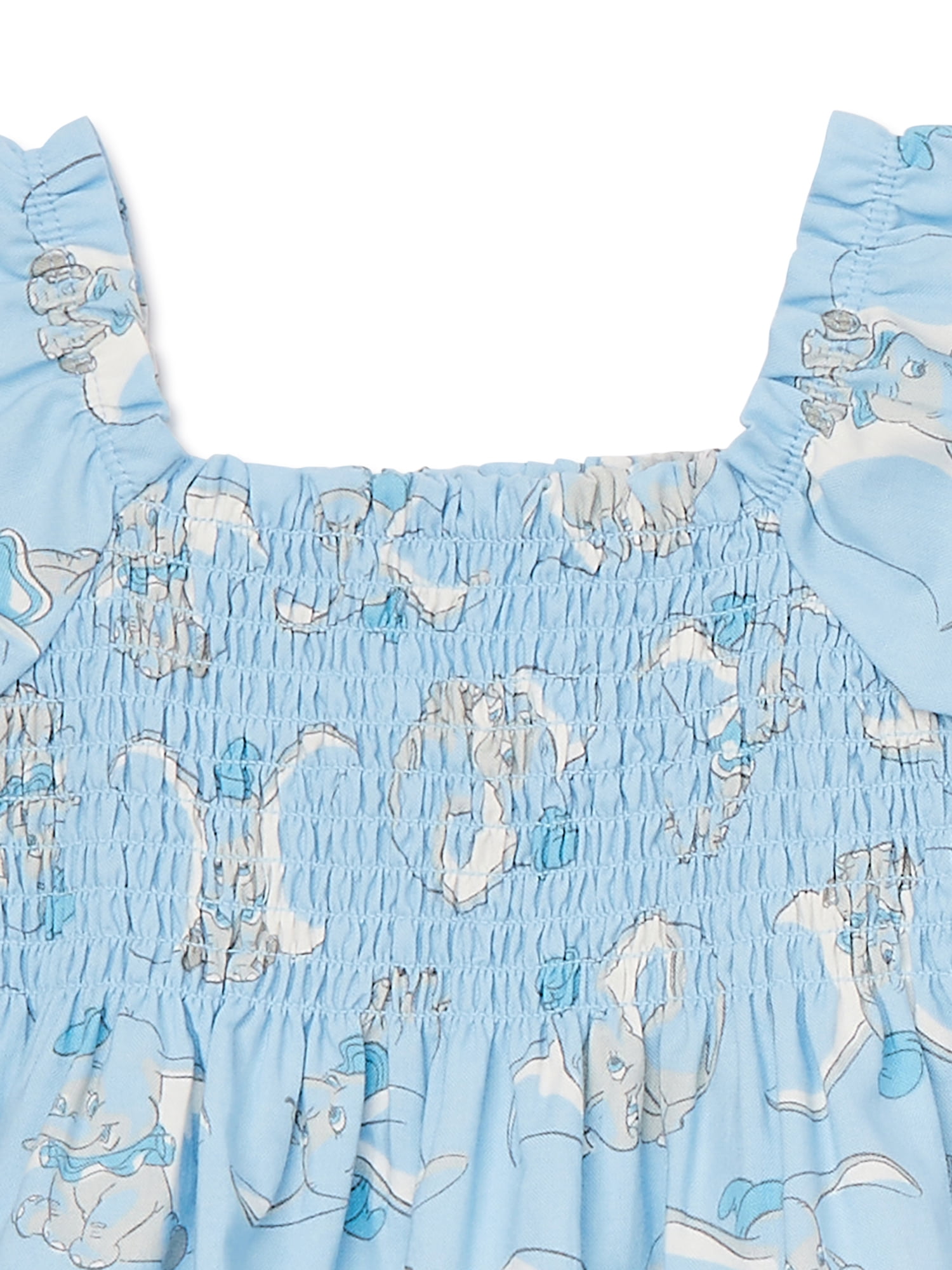 Dumbo Baby Girl Smocked Top and Pants Outfit Set with