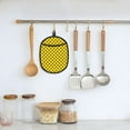thumbnail image 5 of Polka Dot yellow Pot Holders for Kitchen - Heat Resistant Oven Mitts Hot Pads with Pocket, Non Slip Silicone Pot Holders, Cuteness Hanging Loop Potholders for Kitchen Baking, 5 of 5
