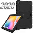 thumbnail image 4 of XYX Case for Samsung Galaxy Tab S6 Lite 10.4 inch (SM-P610/SM-P615/SM-P613/SM-P619), Dual Layer Slim Heavy Shockproof Rugged Protective Cover Case with Kickstand (Black), 4 of 7