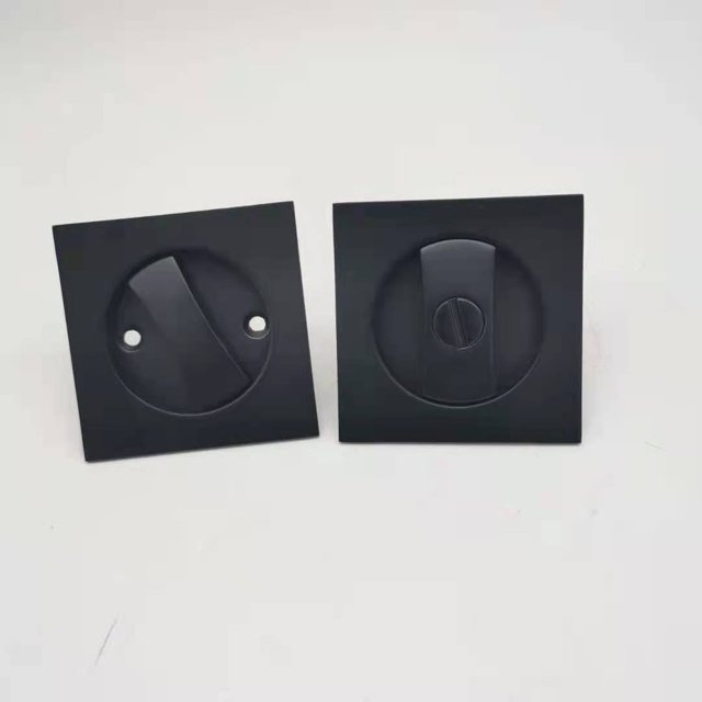 Cerradura de puerta corredera invisible, cerradura de puerta de empuje y tracción cuadrada y redonda, cerradura de empuje y tracción para inodoro, balcón