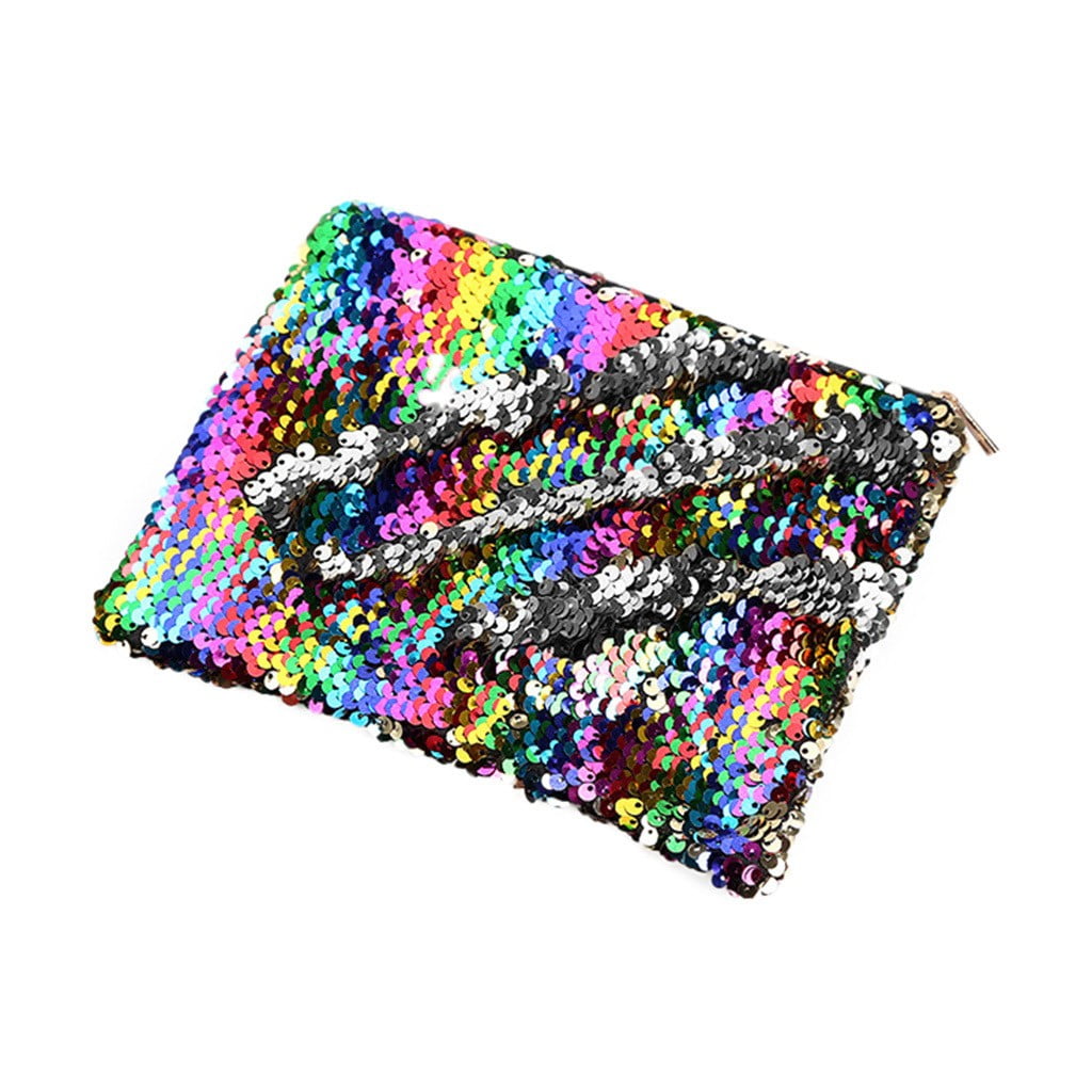 Student Sequins Large Capacity Pencil Case Bag Stationery Zipper Pouch Bag