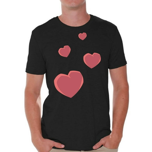 Awkward Styles Valentine's T-Shirt Red Hearts T Shirts for Men Love Gifts for Him