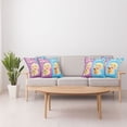 thumbnail image 4 of Ambesonne Colorful Throw Pillow Cover 4 Pack, Girl Boy Dogs, 16", Multicolor, 4 of 5