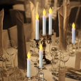 thumbnail image 2 of 12 velas cónicas LED sin llama, velas flotantes de Harry Potter con pilas compatibles con fiestas, aulas, bodas, decoración navideña, 2 of 5