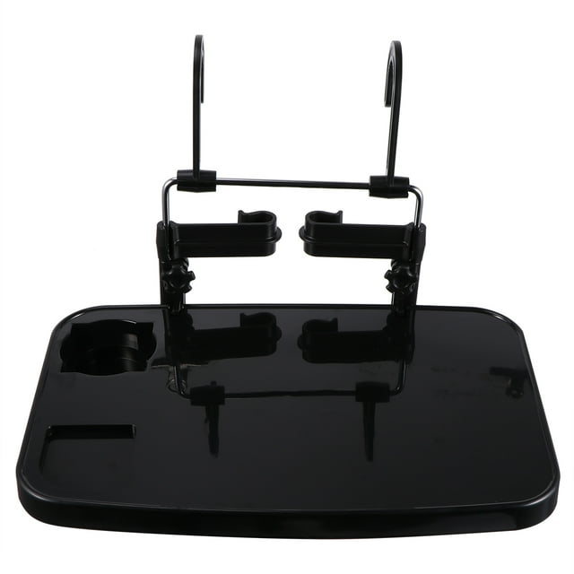 FUTUREORYY 1Pack Portable Car Tray for Notebook Black Rectangular Holder for Travel Back to School