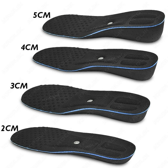 2-5cm Height Increase Insoles Magnet Templates Insole For Feet Arch Support Heighten Orthopedic Shoes Sole Pad Unisex Damping