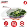 thumbnail image 3 of Stock Your Home 64 oz Clear Plastic Salad Bowls with Lids Disposable 120 Pack, Extra Large Takeout Containers for Fruit Salads Meal Prep and Parties, 3 of 7