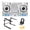 White - Bundle w/ Laptop Stand, variant on Pioneer DJ DDJ-FLX10 4-Channel Professional DJ Controller - Black Bundle with Carrying Case, HDJ-CUE1 Headphones, XLR Cable, and Austin Bazaar Polishing Cloth