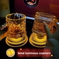 thumbnail image 6 of 360 Degree Rotating Whiskey Glass with Light up Stand, LED Crystal Wine Glass Swivel Stable Wine with Clear Base, Rotatable, 6 of 6