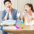 thumbnail image 4 of Máquina de Karaoke Bluetooth K12, sistema de altavoces PA 5,3 portátil con 1-2 micrófonos inalámbricos, hogar, familia, canto, regalos para niños, 4 of 6