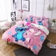 thumbnail image 2 of Juego de cama de 3 piezas con dibujos de Stitch, cálido y cómodo, ropa de cama kawaii, linda y suave ropa de cama de microfibra para niños y niñas, 2 of 6