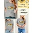 thumbnail image 4 of Anbech Sunflower Shirts for Women Graphic Tee Ladies Patriotic Tee Shirt Christian Top Short Sleeve, 4 of 6