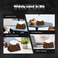 thumbnail image 6 of Tissue Box Cover, halloween pumpkin design Rectangular Leather Tissue Holder - Tissue Case Facial Paper Organizer for Bathroom, Vanity Countertop, Tabletop, Car, Napkin, 6 of 6