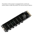 thumbnail image 4 of PCIE to SATA 6Gpbsx6-Port Expansion Card+SATA Cable M.2 MKEY PCI-E Riser Card M.2 NVME to SATA3.0 ASM1166 Support PM, 4 of 8