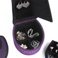 thumbnail image 2 of ORE International Boîte à Bijoux de 9 Pouces de Haut avec Rangement Caché, Design à Talons Hauts, Velours Violet, 2 of 4
