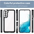 thumbnail image 6 of Case for Samsung Galaxy S23 Phone Case Slim Dropproof [Defend from Drop/Scratch/Slip/Fingerprint] Clear Acrylic Hard Back Soft TPU Bumper Hybrid Phone Cover for Samsung Galaxy S23-Black, 6 of 16