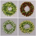 thumbnail image 5 of Artificial Red Rose Wreath with Greenery – 15.7" Front Door Wreath for Spring, Summer, Farmhouse Decor, Wedding, Valentine's Day & All Seasons, 5 of 12