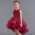 thumbnail image 2 of Vividxx Girls Dress Puffy Gown Sleeveless Gown With Train For Pageant Performance Recital Party 3-4 Years, 2 of 8