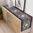 thumbnail image 4 of Red Gray Table Runner - 108 Inch Long, Kitchen Dining Table Runner Dresser Scarves, Southwest Retro Ethnic AztecTexture Bohemian Farmhouse Decor for Coffee Tables Wedding Party Banquet, 4 of 8