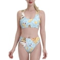 thumbnail image 2 of Picia Cute Gnome Bee Collects Honey Women's High Waisted Bikini Scoop Neck Swimsuit Two Pieces Bathing Suit-XX-Large, 2 of 8