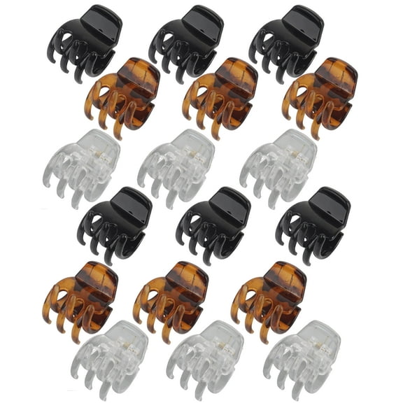 Medium Hair Clips, 18 Pcs 1.38 Inch Hair Claw Clips Medium Size, No-Slip Jaw Clips, Hair Clips Medium for Women and Girls