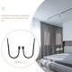 thumbnail image 3 of unbranded 2Ud Soporte De De Metal Para Pared Con Simple Ideal Para Y Dormitorio, 3 of 8