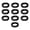Black, variant on 20 Pcs Key Cover, Silicone Key Cap Identifier Protector | Key Accessories Marker Classify Tags Great for Regular House (Blue, 0.67 x 0.43 Inch)