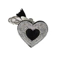 thumbnail image 1 of Keyring Exquisite Tassel Key Valentine's Day Women Accessories Class Material: Due to Multicolored Keyholder DIY Bag Decor Heart Black/White, 1 of 6