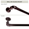 thumbnail image 3 of Pipe Blackout Metal Curtain Rod - 170" - Bronze, 3 of 3