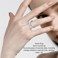 thumbnail image 3 of Smart Ring, Health Ring Step Counter Calorie Fitness Tracker Ring, IP68 Waterproof Intelligent Wearable Device Sports Ring, 3 of 7