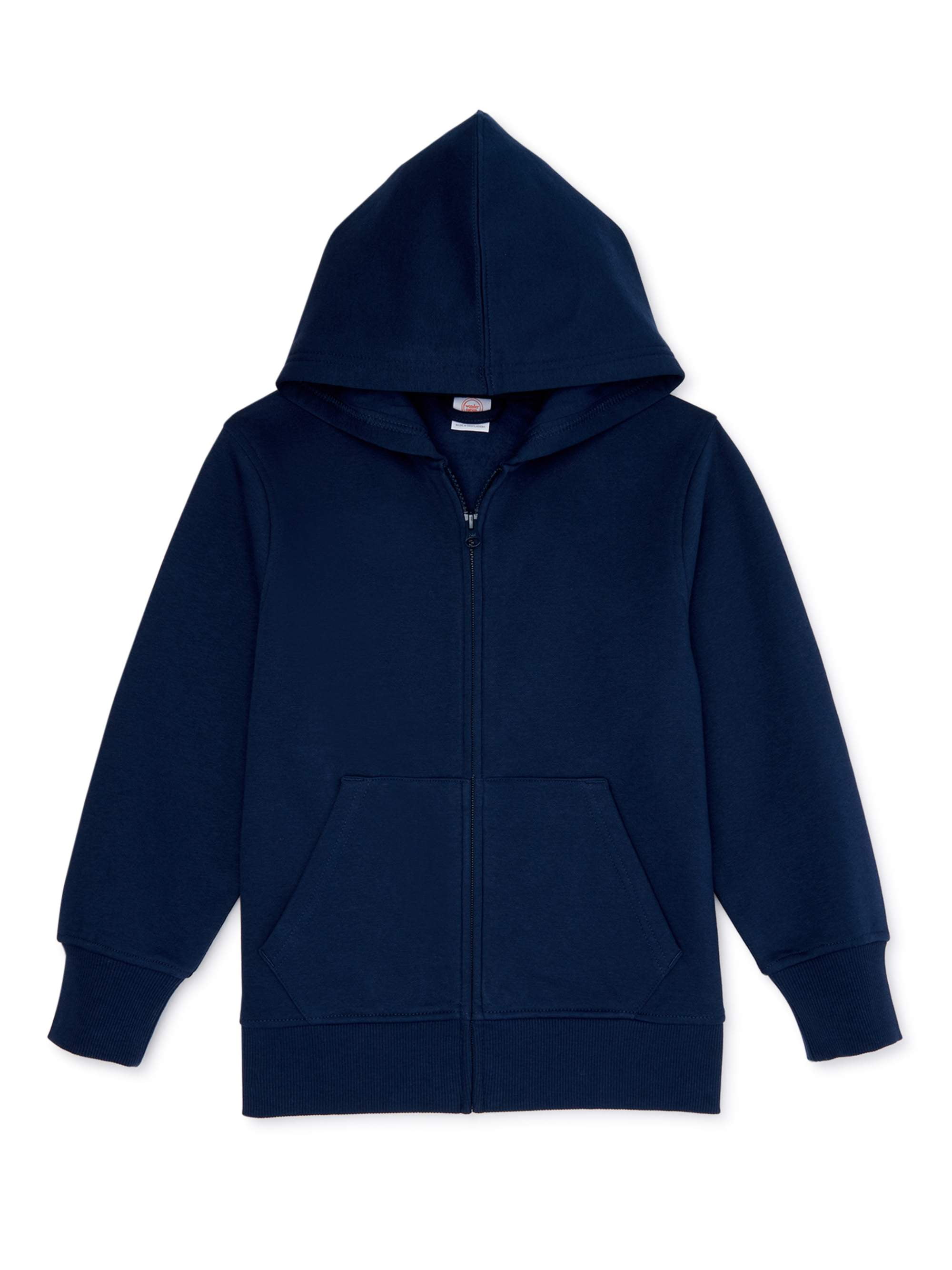 boys navy zip up hoodie