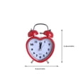 thumbnail image 4 of Billuyoard Reloj despertador con campana de corazón, relojes digitales de luz nocturna, escritorio para el hogar para niñas, dormitorio, hogar, oficina, Electrodomésticos Rojo Billuyoard HA082547-01, 4 of 6