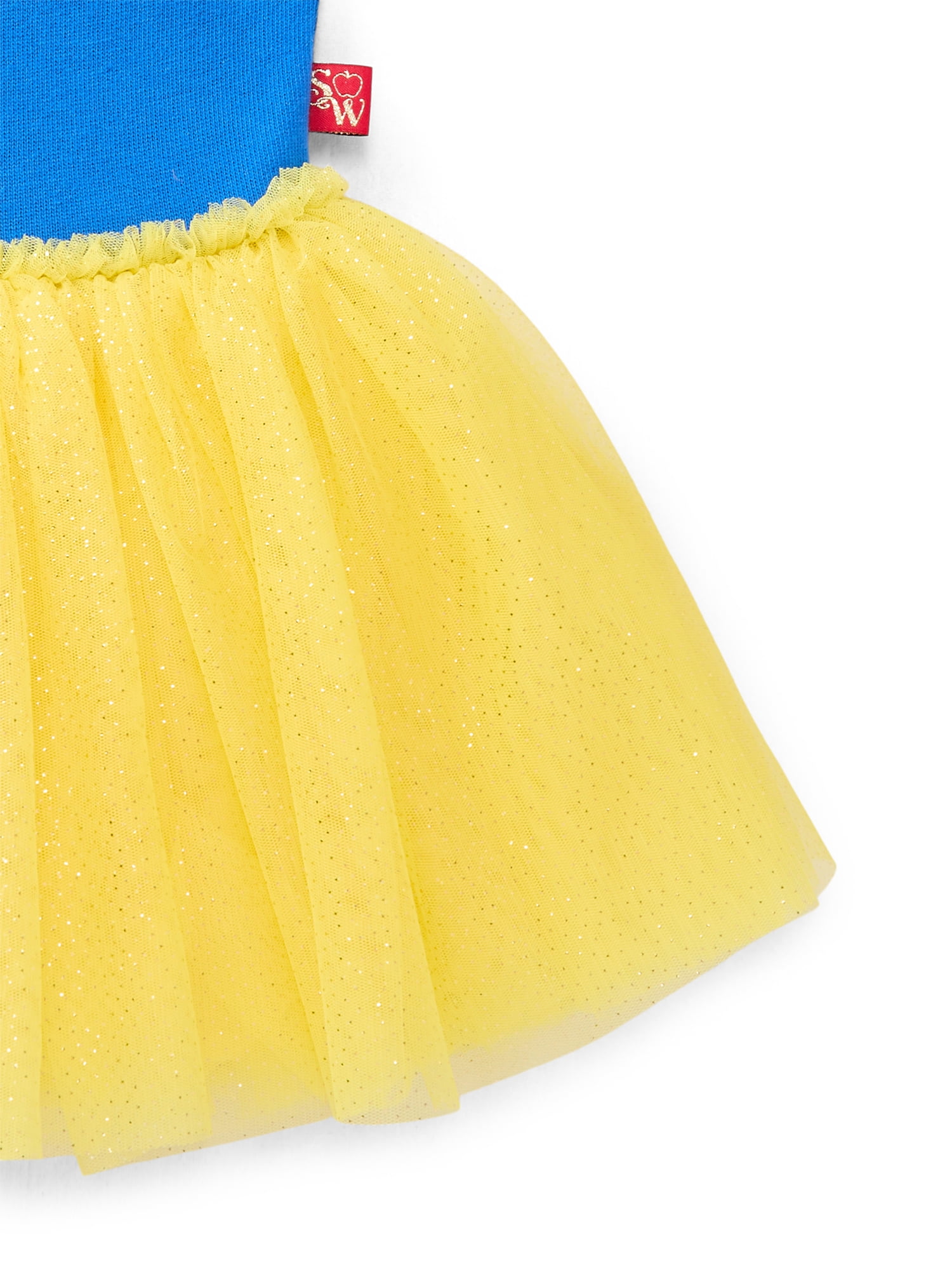 Disney Princess Toddler Girls Snow White Cosplay Tutu Dress with Puff Sleeves, Sizes 12M-5T