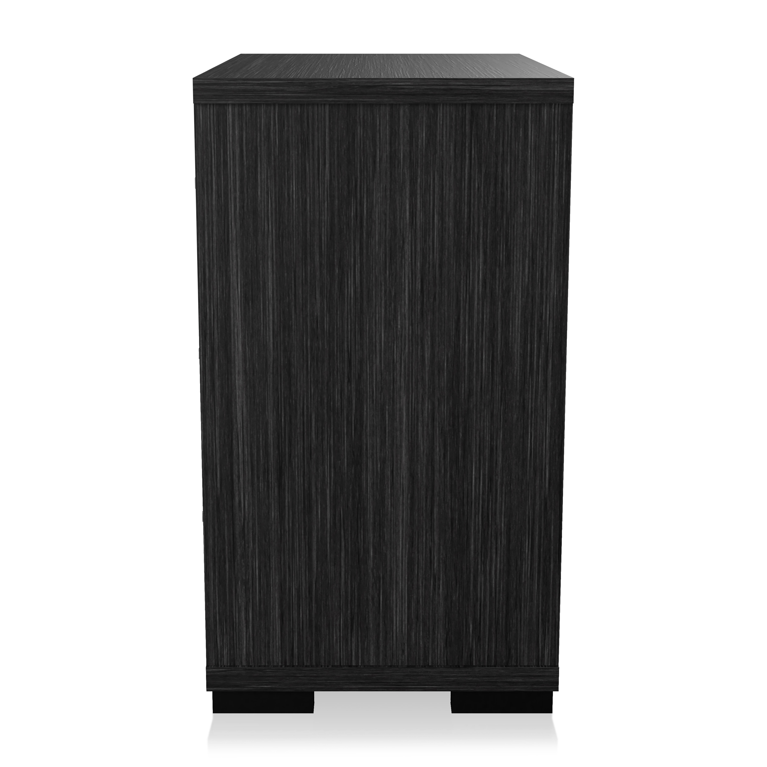 Furniture of America Henly Contemporary Nightstand with 3-Drawer, Warm Gray