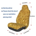 thumbnail image 2 of Vsdgher Gold Glitter for Automotive Seat Covers for Cars Trucks and SUVs, Universal Fit Anti-Slip Bucket Seat Protector for Cars,Vehicle Seat Protector for Front Seats, 2 of 5