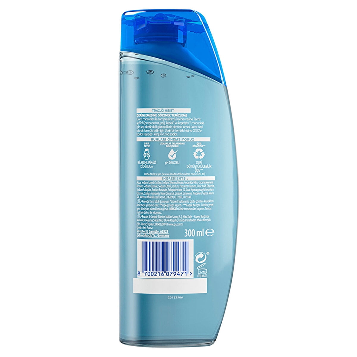 Head & Shoulders Deep Clean Shampoo Scalp Detox 300ml