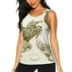 thumbnail image 1 of Fotbe Chickens Blusas Sin Mangas para Mujer – Estilo Casual, Corte Suelto, Slim-Fit, Cuello Redondo Deportivo, Tops de Verano para Gimnasio y Yoga-Large, 1 of 7