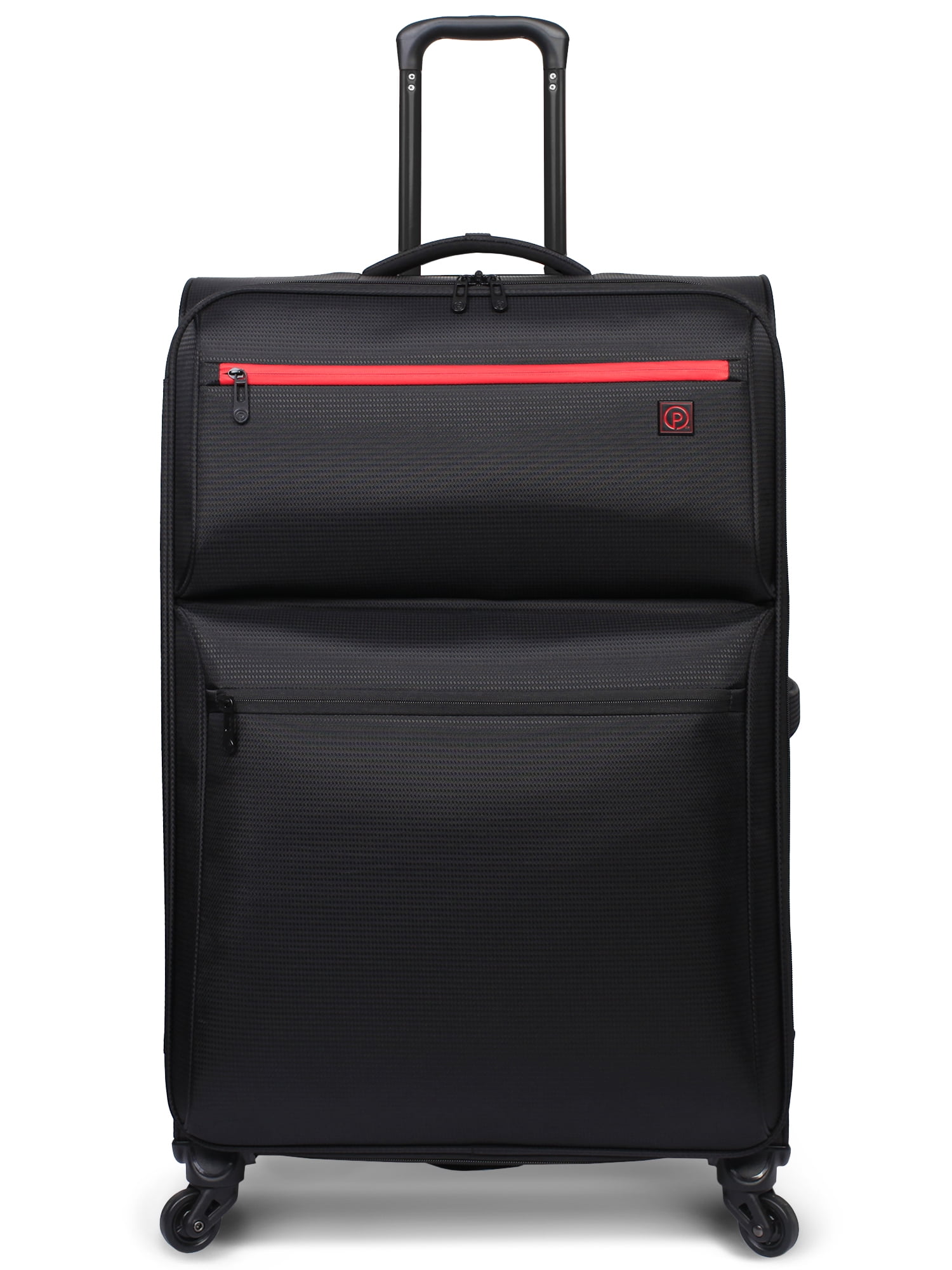 Protege Trulite 30" Lightweight Check Luggage Black, 30" x 12" x 19", 9lbs