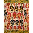 thumbnail image 2 of SAFAVIEH Ikat Betty Southwestern Wool Area Rug, Cream/Green, 9' x 12', 2 of 6