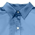 thumbnail image 6 of AherBiu Satin Tops for Women Button down Shirts Long Sleeve Lapel V Neck Ladies Dressy Casual Blouse, 6 of 6
