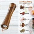 thumbnail image 3 of Juego de molinillos de sal y pimienta de madera de acacia con cucharón y cepillo, 2 unidades, 3 of 5