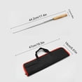thumbnail image 3 of Piwvid Skewers, BBQ Barbecue Skewers with Wood Handle, Stainless Steel Sticks, 17 Inch Heavy Duty Large Wide Reusable with Nonslip Wooden-8 Pcs, 3 of 7