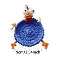 thumbnail image 4 of Win s Way Handmade Crochet Chick Coasters Cute Drink Coaster Set 2 Pieces for Coffee Table Tabletop Protection Home Decor, 4 of 7