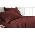 thumbnail image 1 of Ensemble de Draps de Lit 4 Pièces Ultra Doux de Qualité Supérieure, Grand, Burgundy, 1 of 1