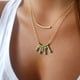 thumbnail image 2 of s Mujeres Capas Dobles Colr De Pers De Color Turquesa Colgante Zulema collar de oro, 2 of 7