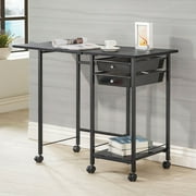 Yaheetech Portable & Foldable Manicure Table Nail Technician Desk